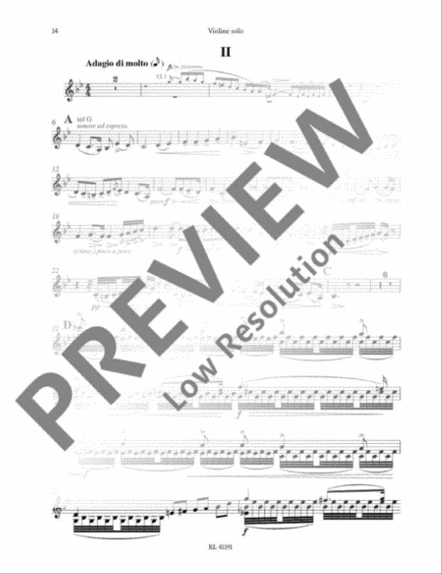 Violin Concerto D minor Orchestra scores gallery preview page 15