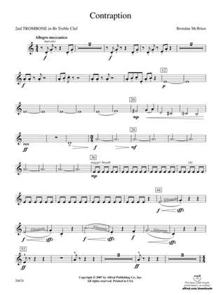 Contraption: (wp) 2nd B-flat Trombone T.C.