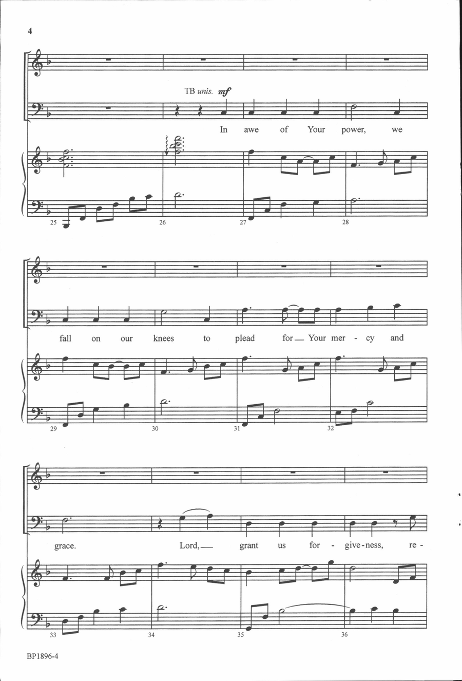 Great God, Everlasting 4-Part scores gallery preview page 4