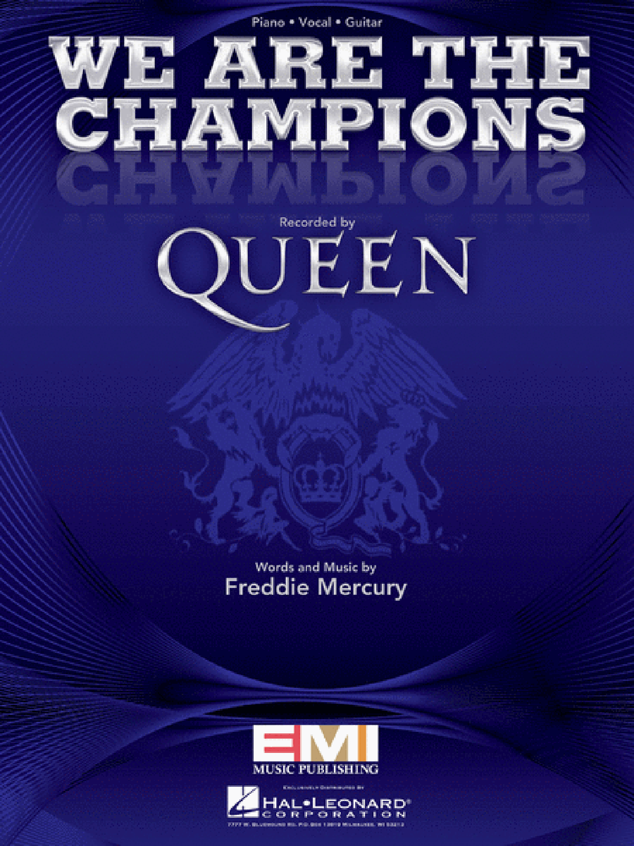 We Are the Champions Piano, Vocal, Guitar scores gallery preview page 1