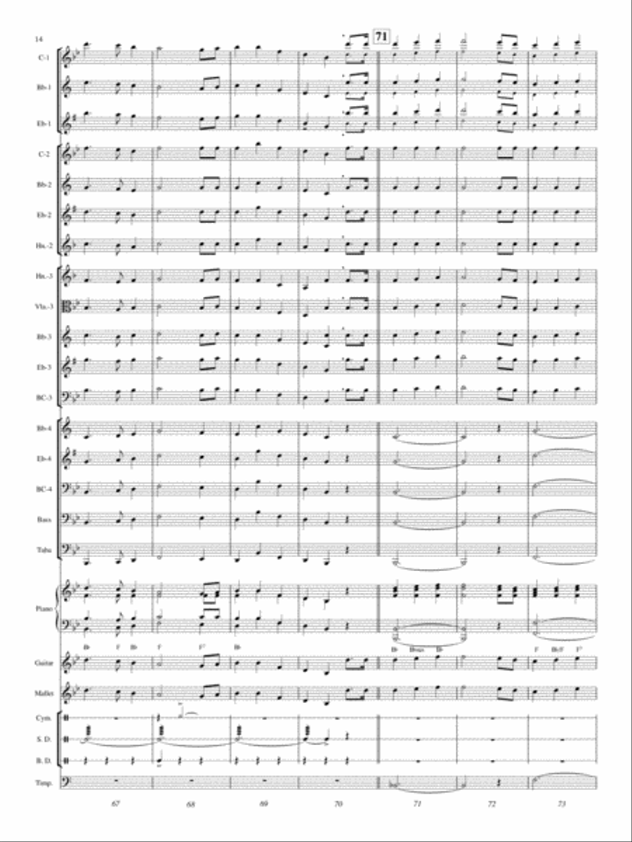 A Patriotic Treasure Concert Band scores gallery preview page 13