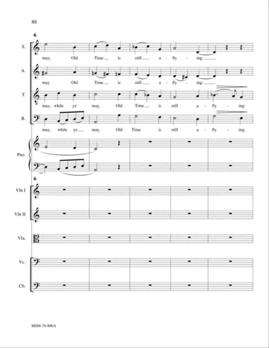 Serenade (Orchestra Score) Choir scores gallery preview page 18