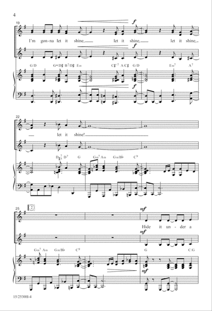 This Little Light of Mine SSA scores gallery preview page 5