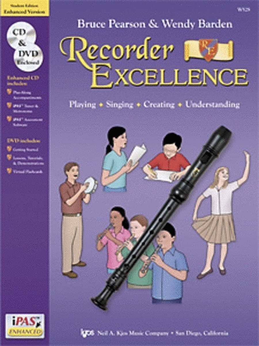 Recorder Excellence Student Book/CD/Dvd/Ipas