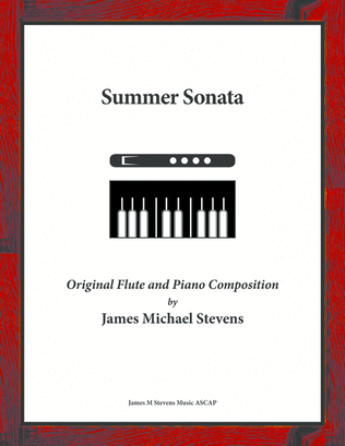 Book cover for Summer Sonata (Romantic Flute & Piano)