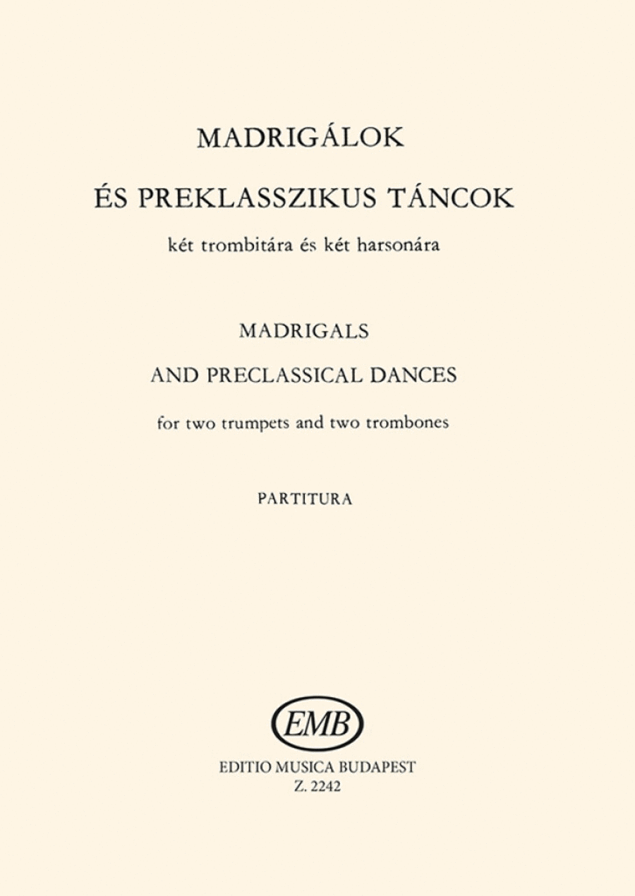 Madrigale + Fruehklassische Tae Brass Quartet scores gallery preview page 1