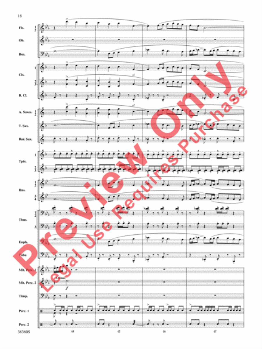 And In the End It Was Earth Concert Band scores gallery preview page 19
