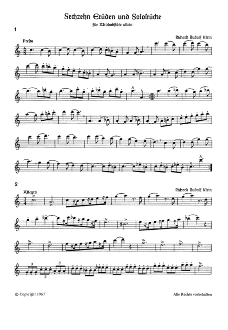 Schule fur Altblockflote Schule fur Altblockflote Recorder scores gallery preview page 1