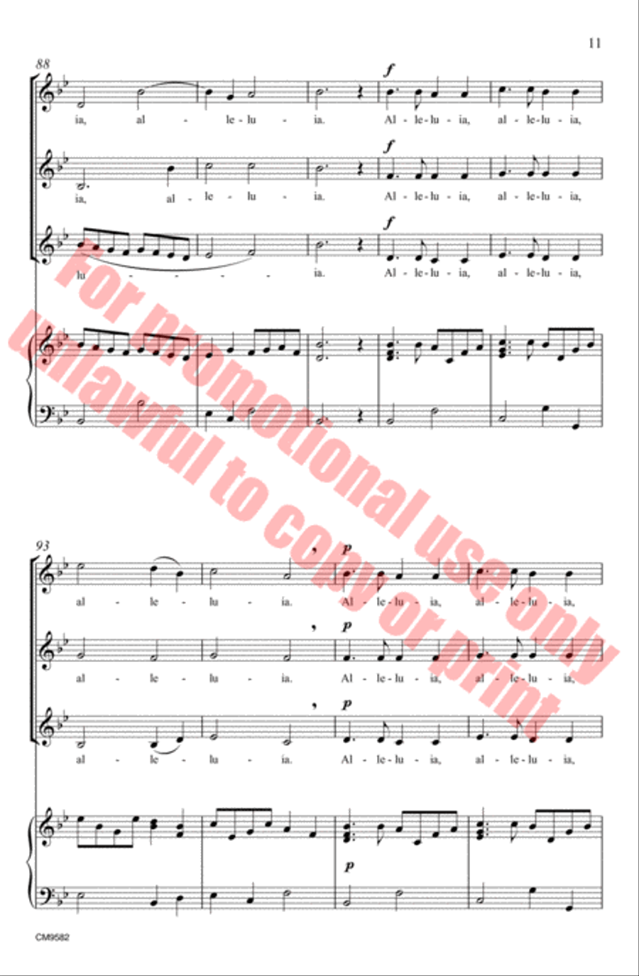 Alleluia SSA scores gallery preview page 12