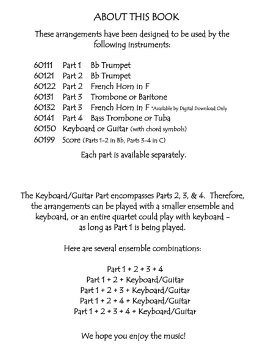 Music for Four Brass - Volume 1 - Part 3 French Horn in F 60132