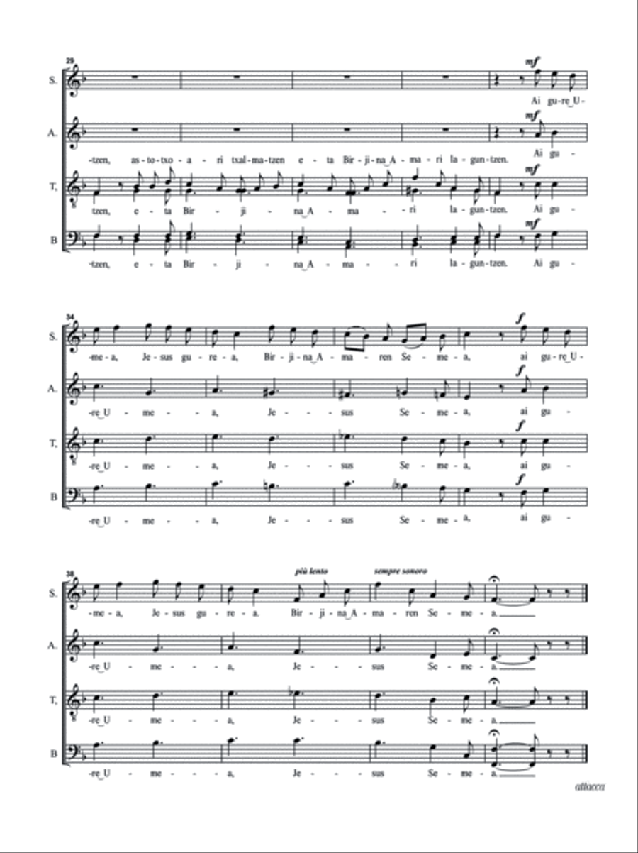 BI GABON KANTA - DOS CANCIONES NAVIDEÑAS - TWO CAROLS Choir scores gallery preview page 6