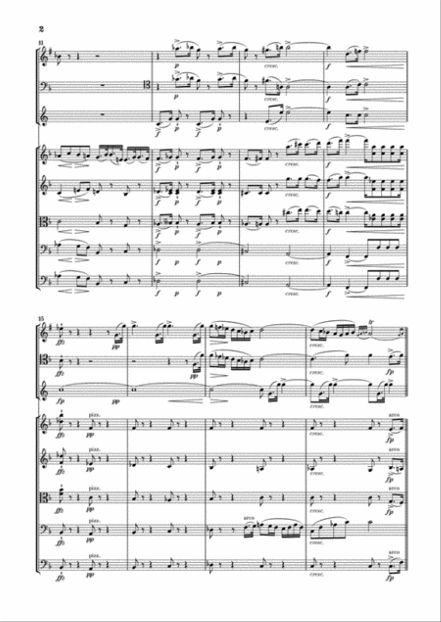 Octet in F Major D 803 Bassoon scores gallery preview page 3