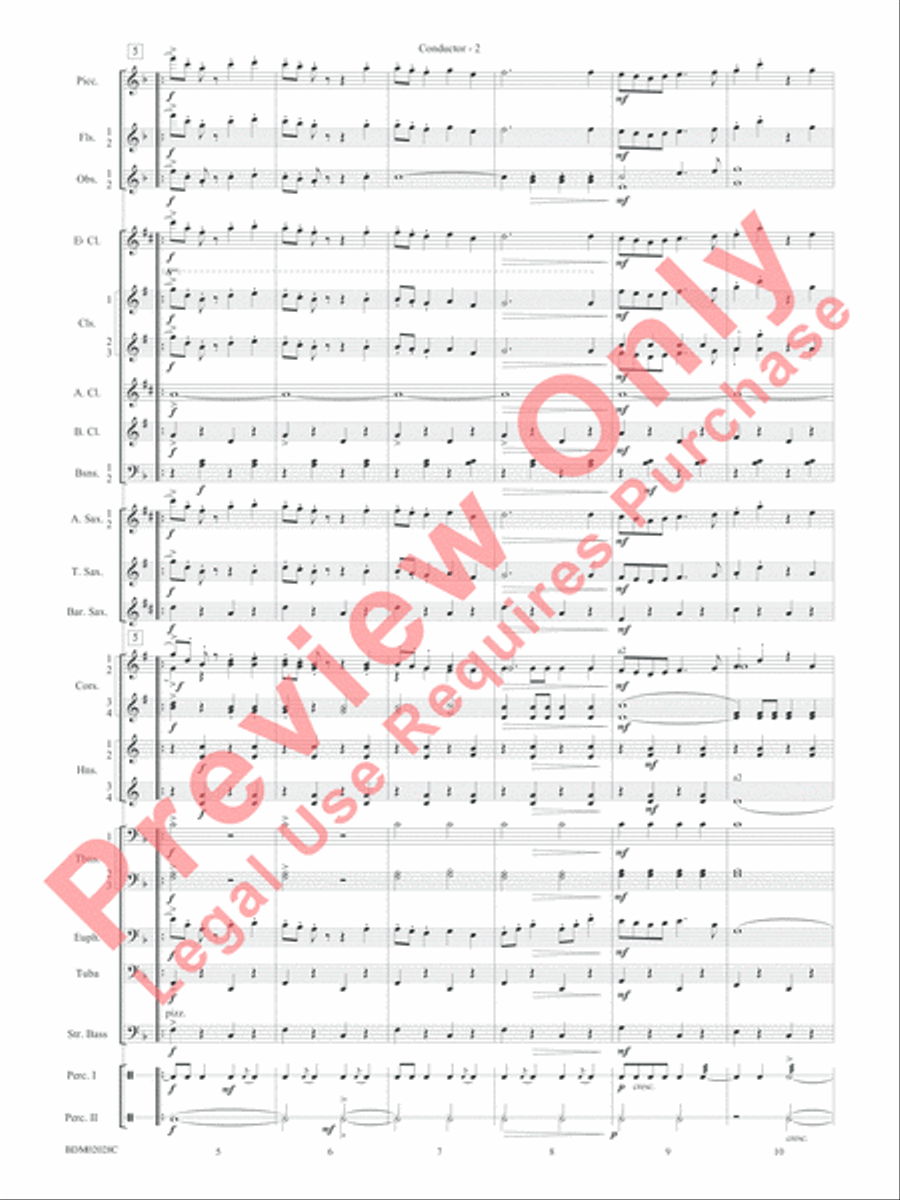 Golden Jubilee Concert Band scores gallery preview page 5