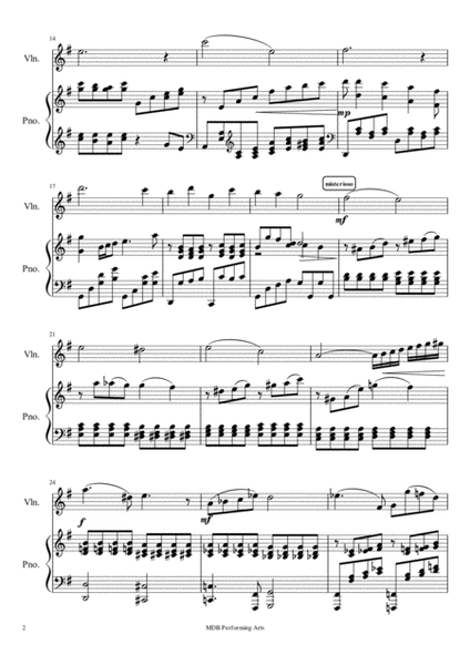 Romance for violin and piano