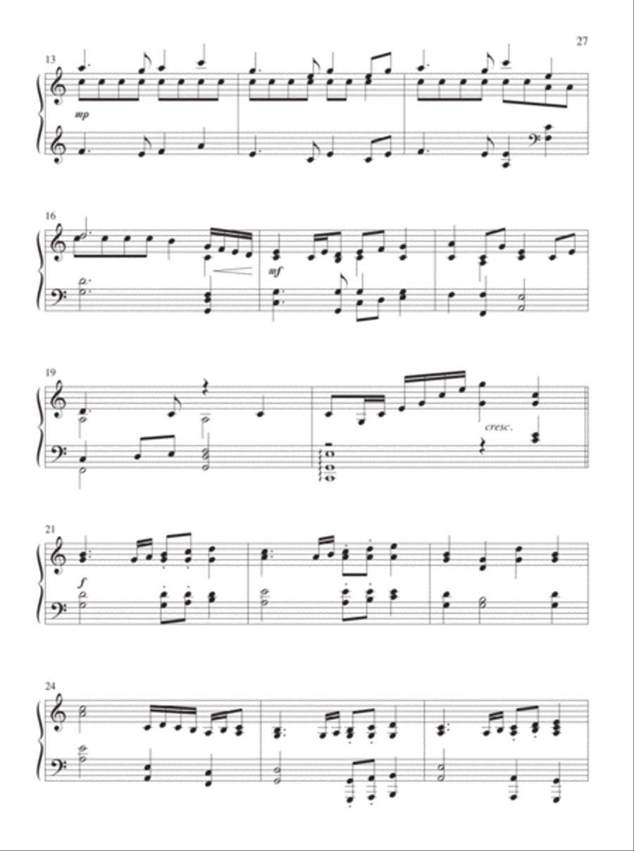 Fill the Earth with Songs Piano Solo scores gallery preview page 17