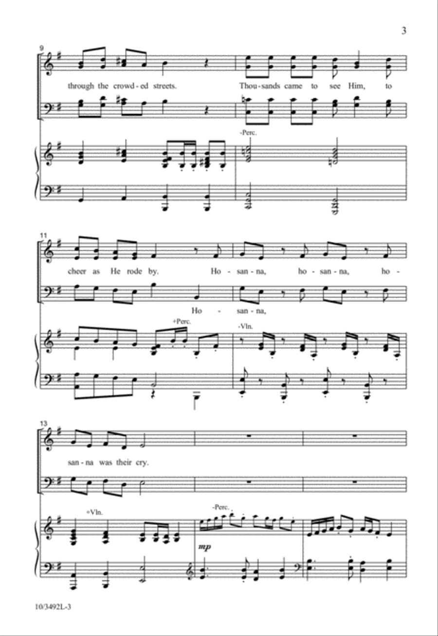 Hosanna, Hosanna! 4-Part scores gallery preview page 3