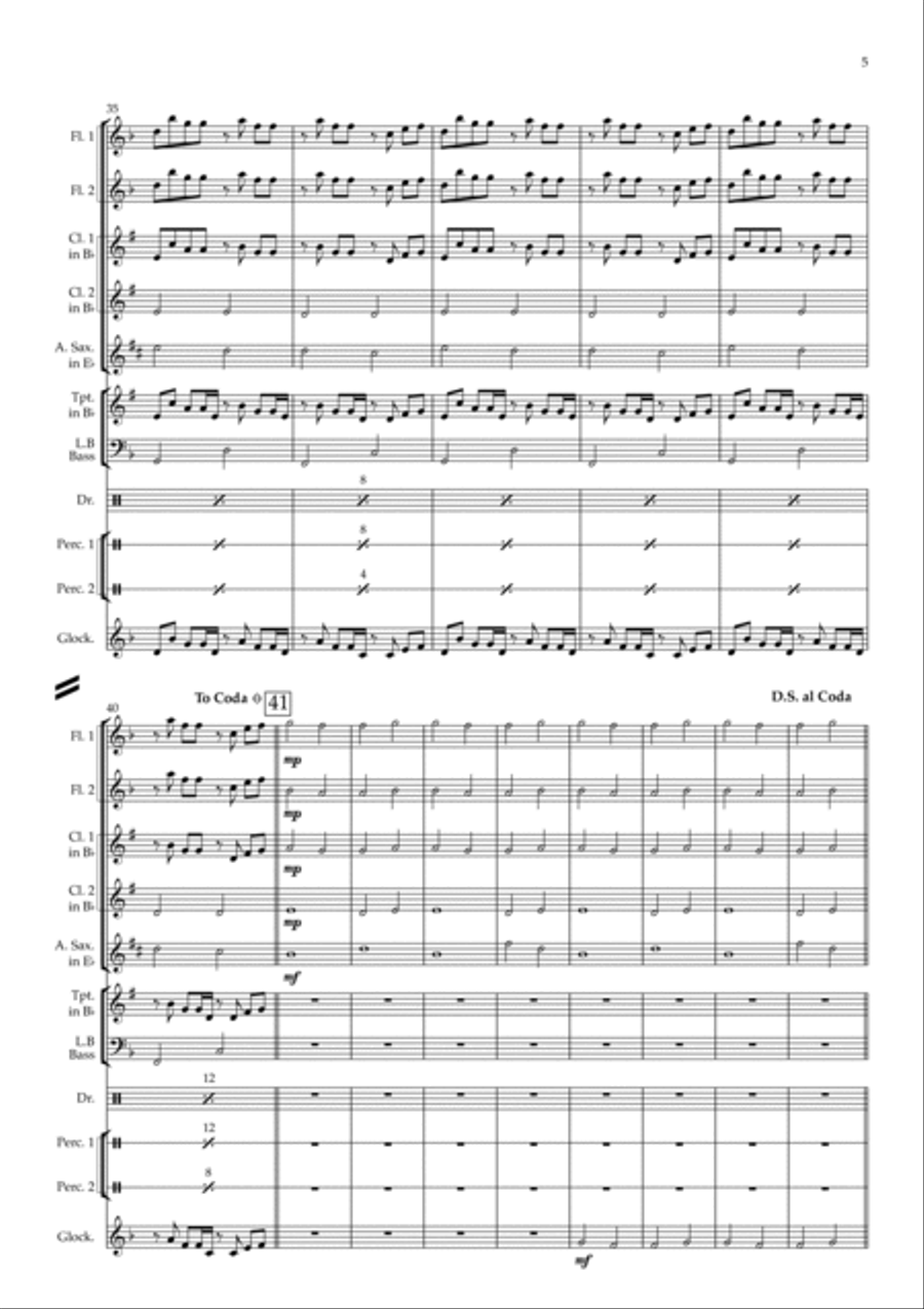 Crab Rave Crab Rave Concert Band scores gallery preview page 5