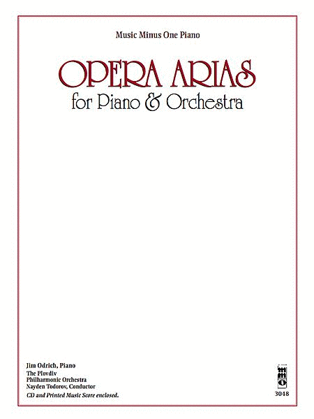 Opera Arias for Piano & Orchestra image number null