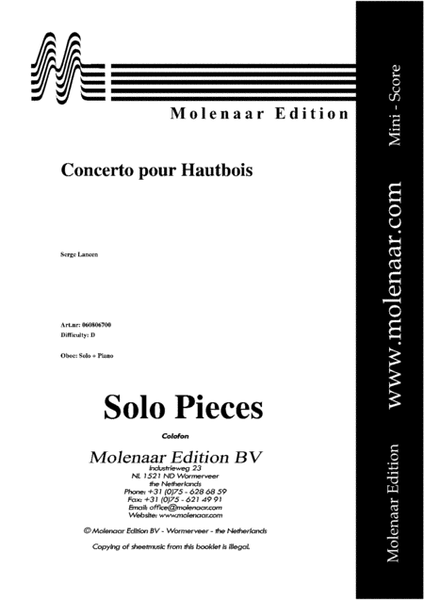 Concerto Pour Hautbois