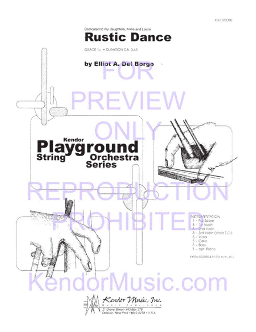 Rustic Dance Rustic Dance String Orchestra scores gallery preview page 2