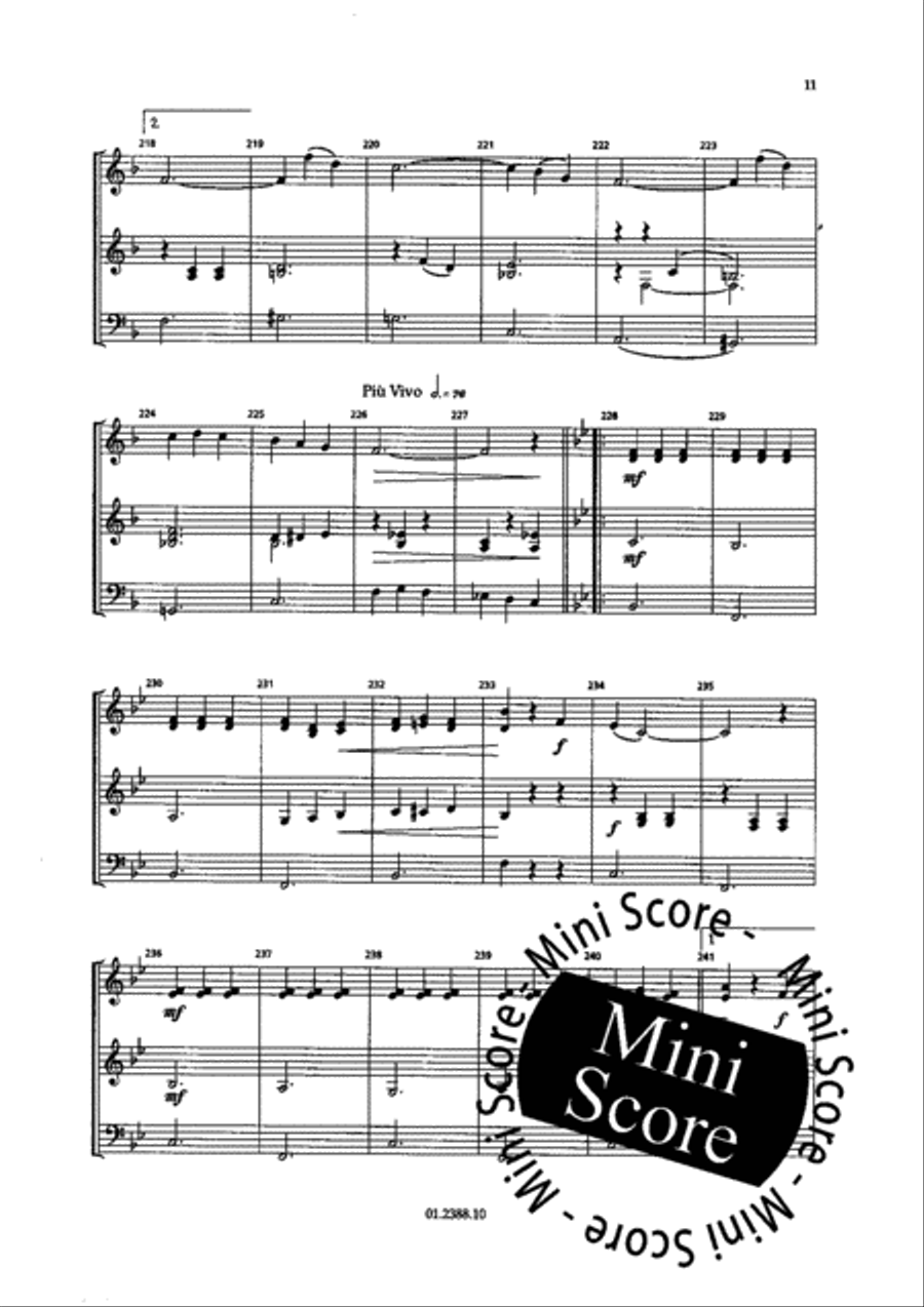Paris Chansons Concert Band scores gallery preview page 77