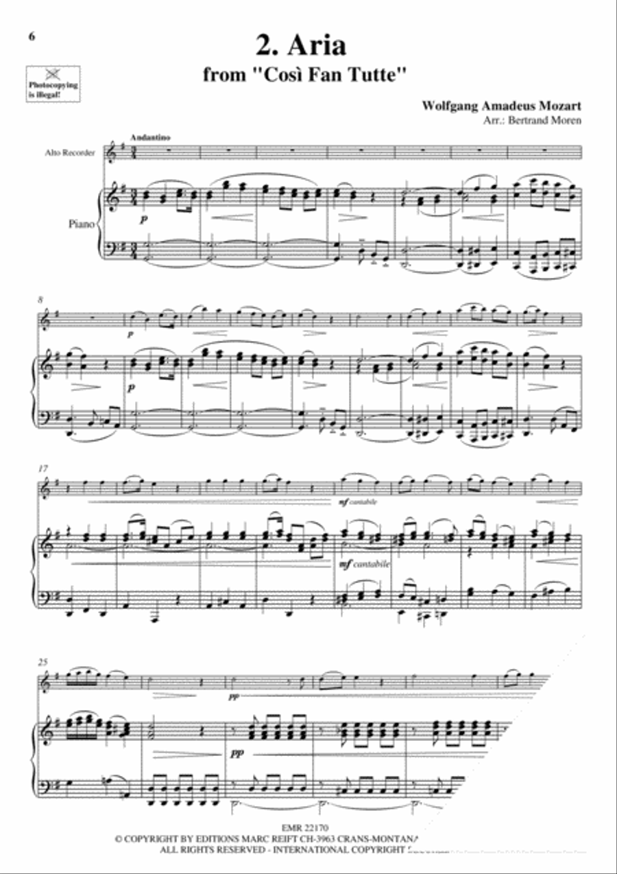 20 Greatest Slow Melodies Alto Recorder scores gallery preview page 4