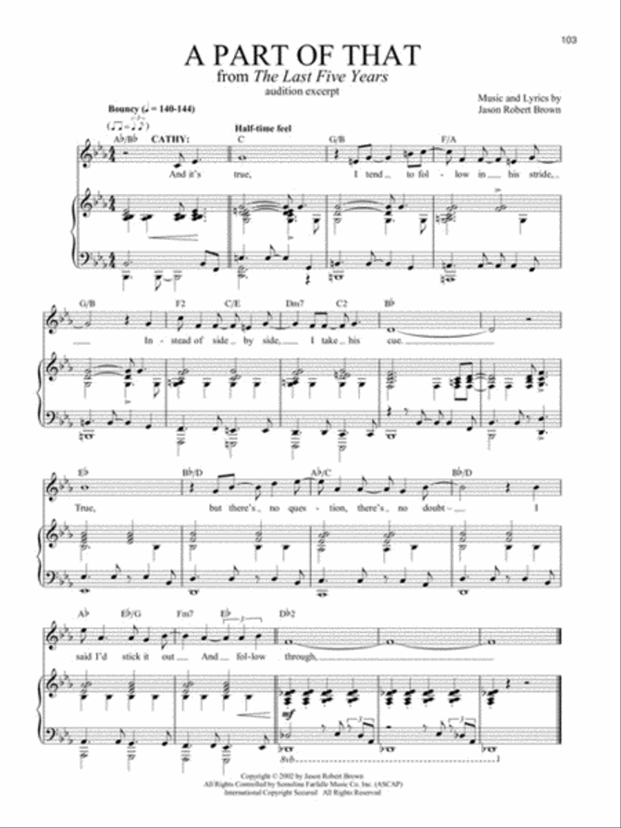 Contemporary Broadway Audition: Women's Edition - Book/Online Audio Voice scores gallery preview page 8