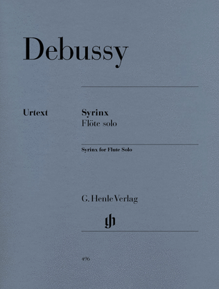 Book cover for Syrinx [La flute de Pan] (for Flute solo)