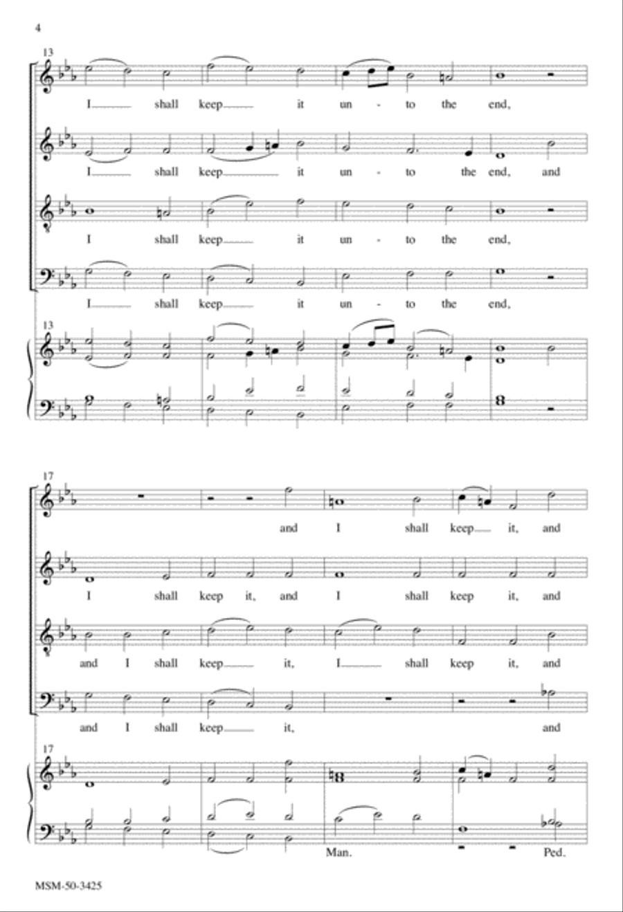 Teach Me, O Lord Teach Me, O Lord 4-Part scores gallery preview page 4