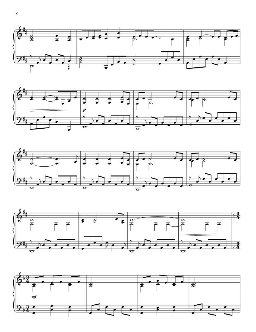 Only Time Piano Solo scores gallery preview page 2