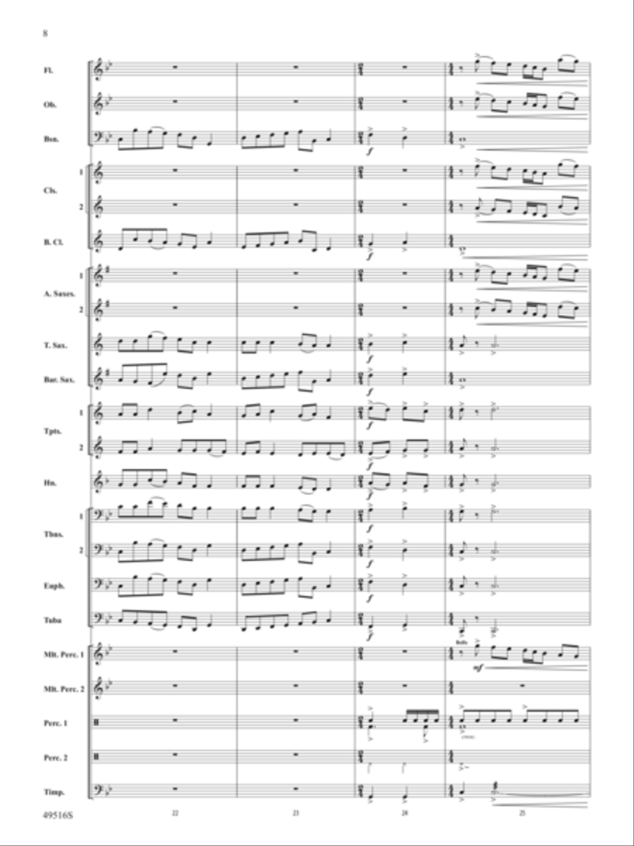 On This Day Earth Shall Ring Concert Band scores gallery preview page 9
