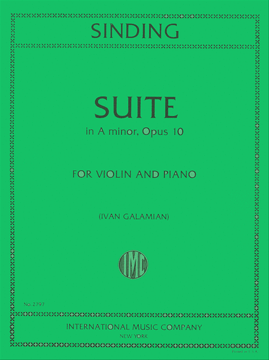 Suite in A minor, Op. 10 Violin Solo scores gallery preview page 1