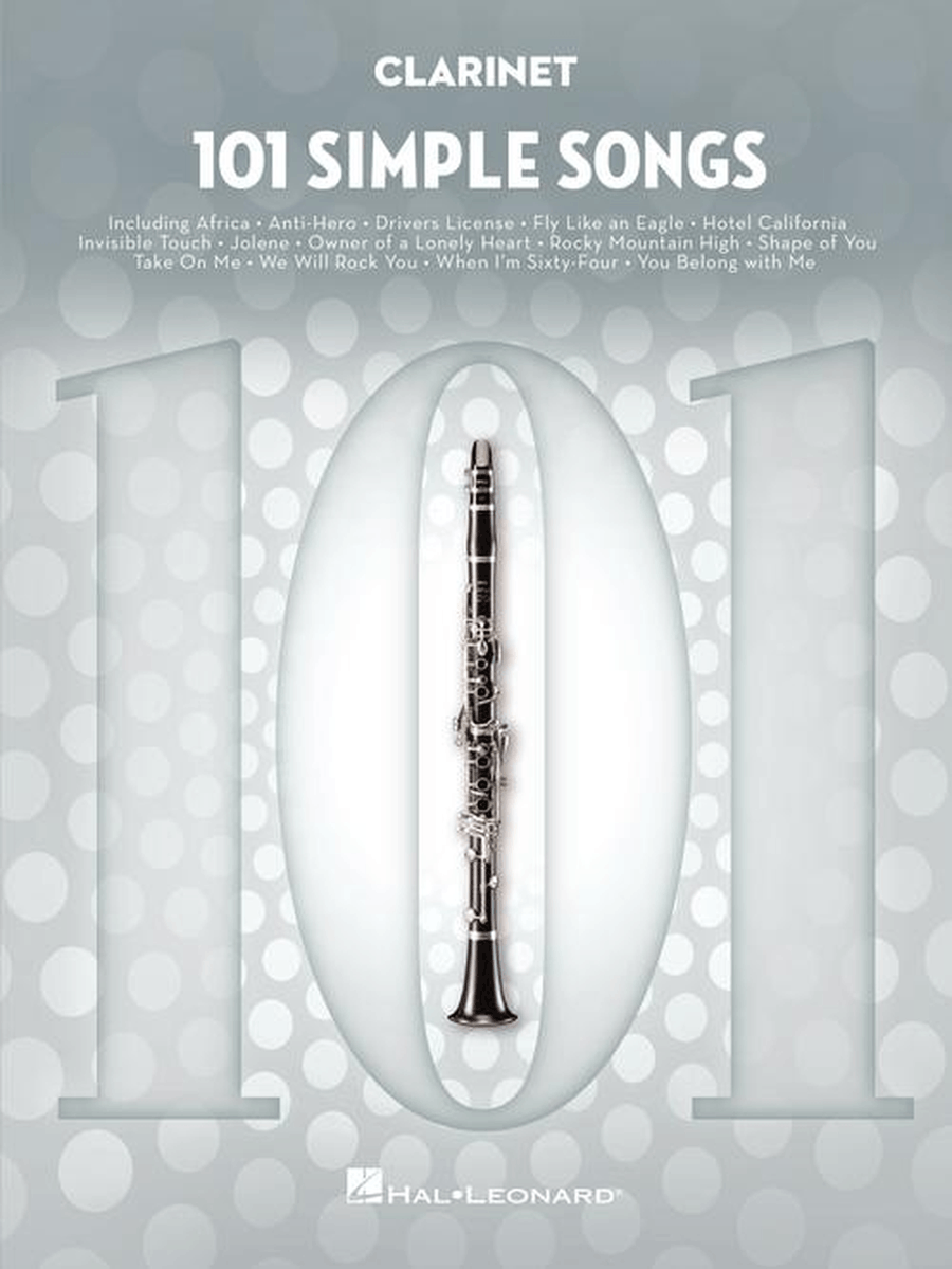 101 Simple Songs Clarinet Solo scores gallery preview page 2