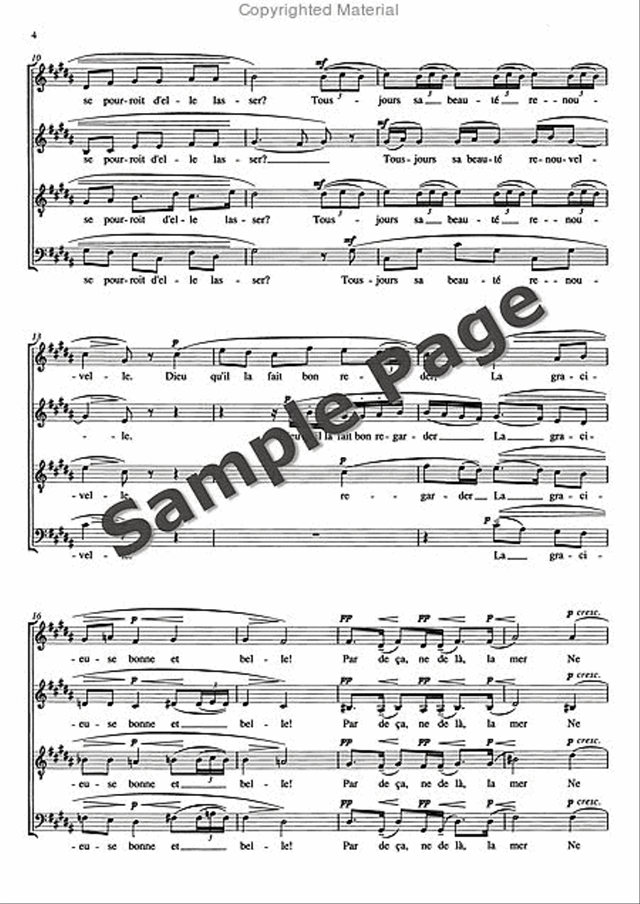 3 Songs of Charles d'Orleáns 4-Part scores gallery preview page 5