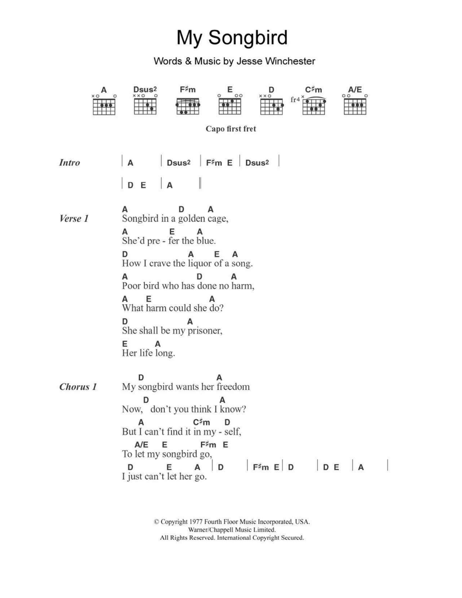 My Songbird Acoustic Guitar scores gallery preview page 1