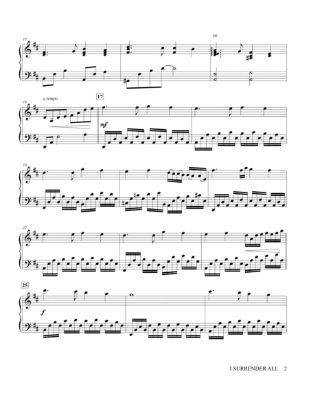 I Surrender All - Solo Piano image number null
