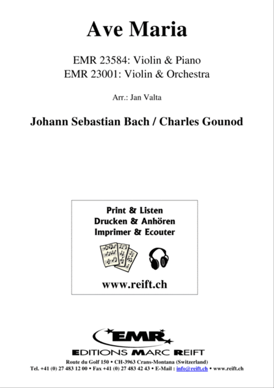 Ave Maria Violin Solo scores gallery preview page 1