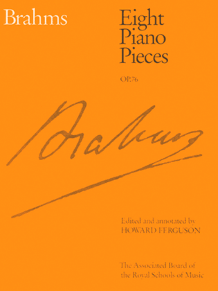 Book cover for Eight Piano Pieces, Op. 76