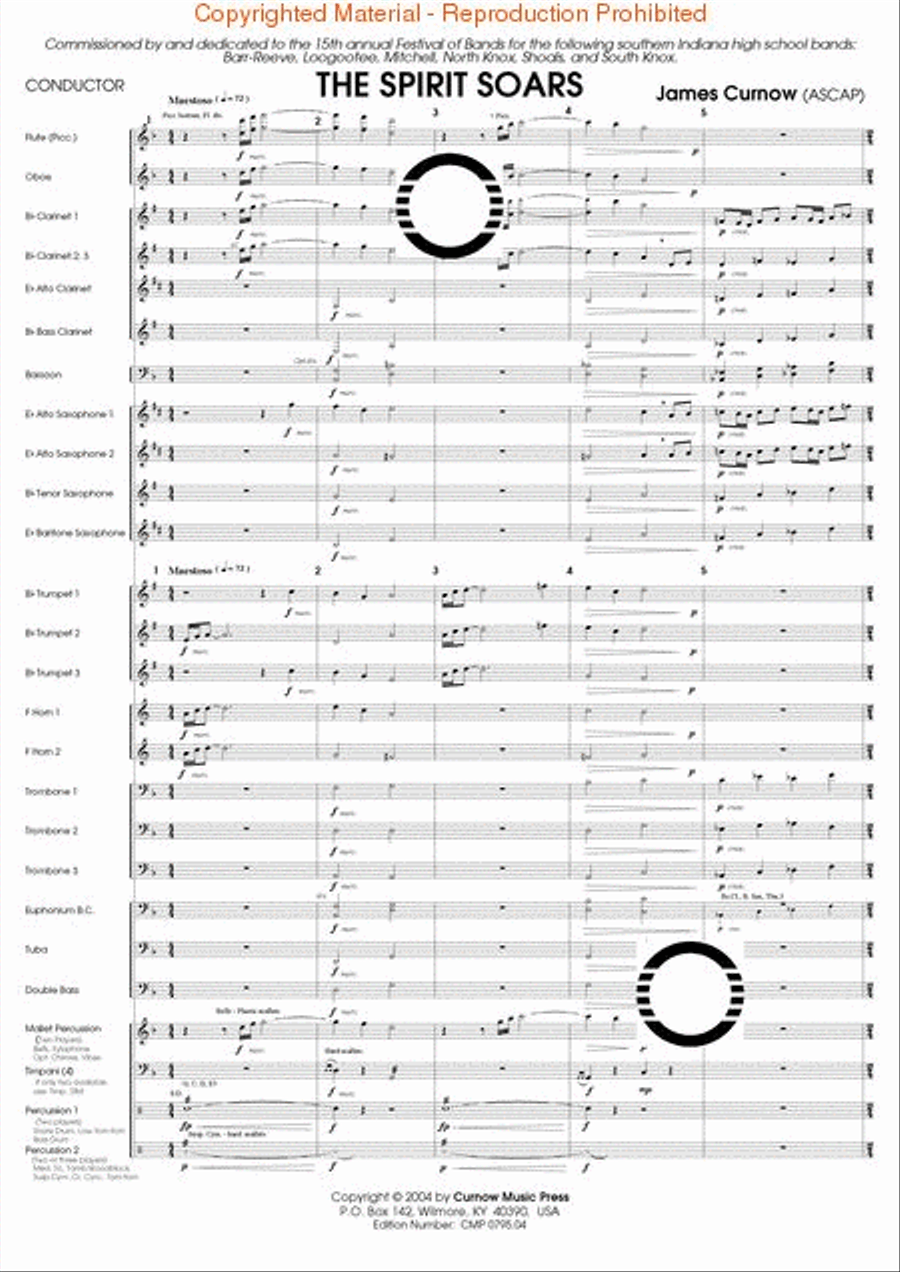 The Spirit Soars The Spirit Soars Concert Band scores gallery preview page 2