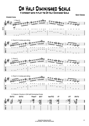 D# Half Diminished Scale (4 Ways to Play)