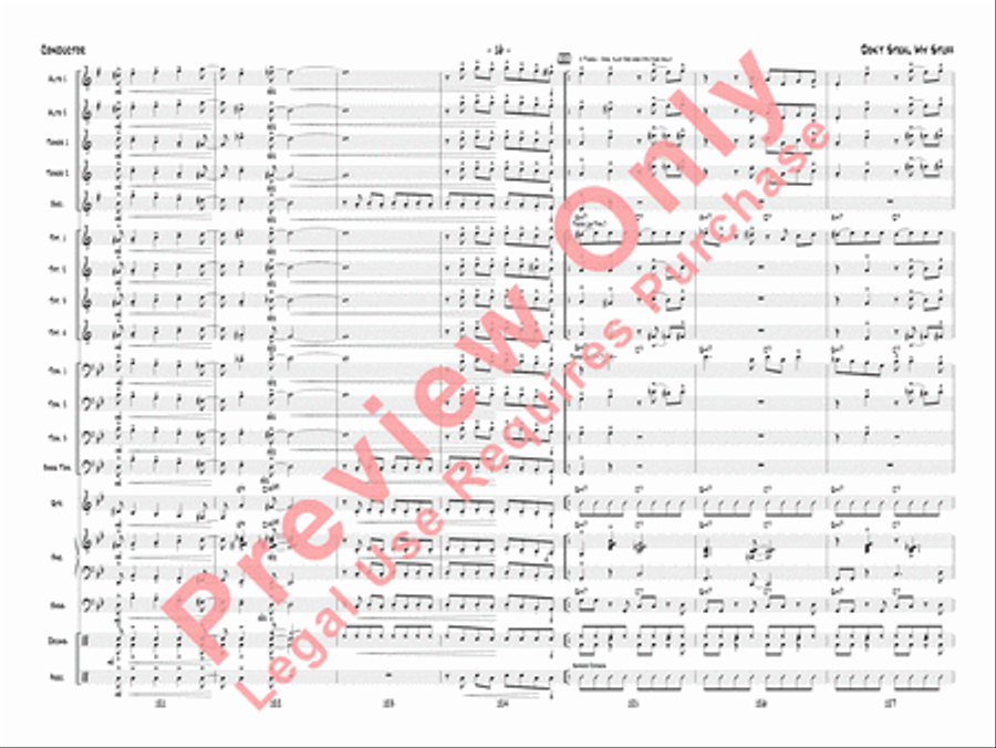 Don't Steal My Stuff Don't Steal My Stuff Jazz Ensemble scores gallery preview page 19