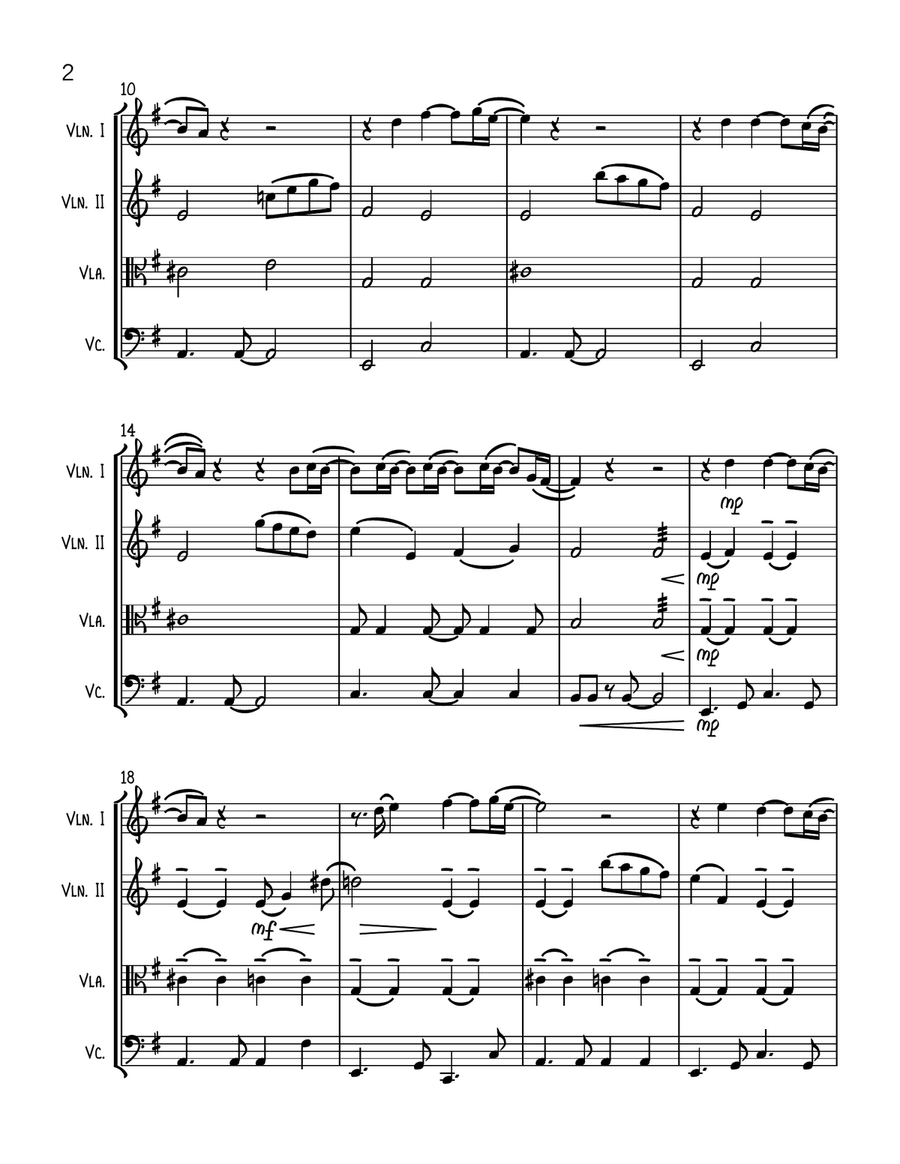 No Time To Die String Quartet scores gallery preview page 2