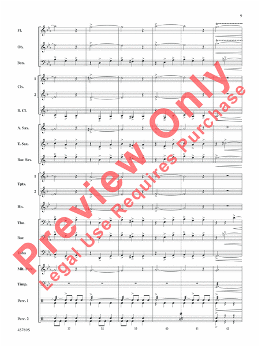 Images of Spain Concert Band scores gallery preview page 9