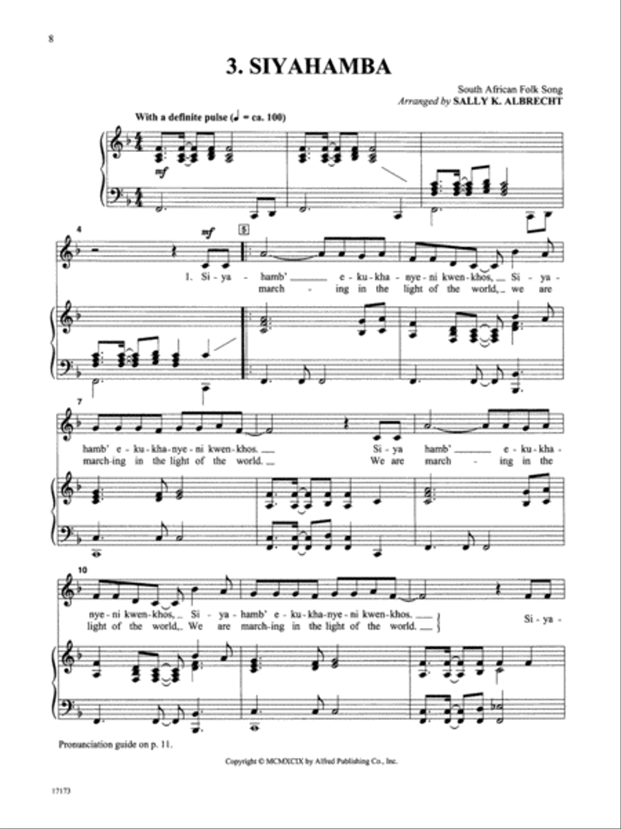 Ready to Sing . . . Folk Songs Voice scores gallery preview page 4