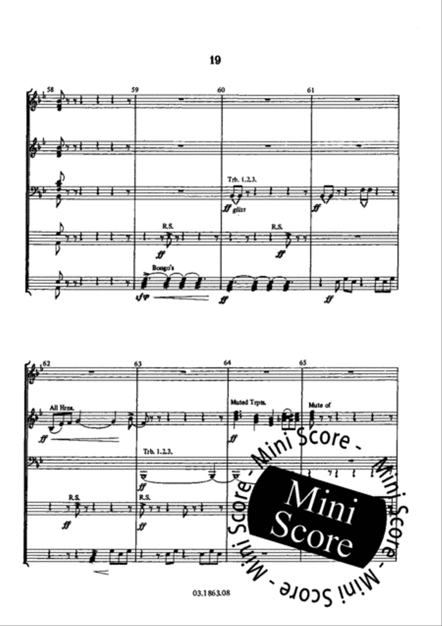 Four Characters Four Characters Concert Band scores gallery preview page 25
