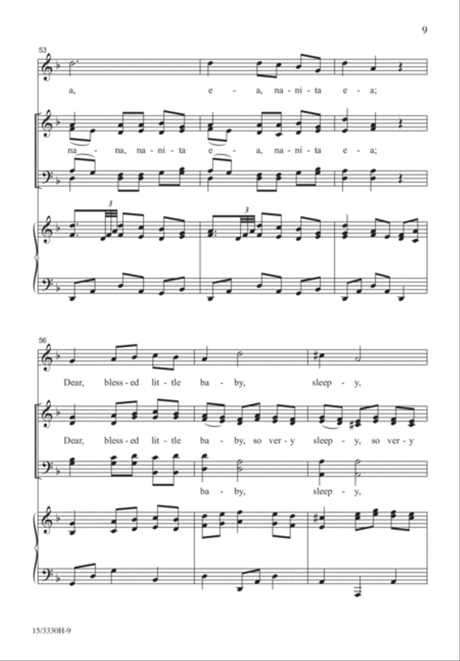 A La Nanita Nana A La Nanita Nana 4-Part scores gallery preview page 8