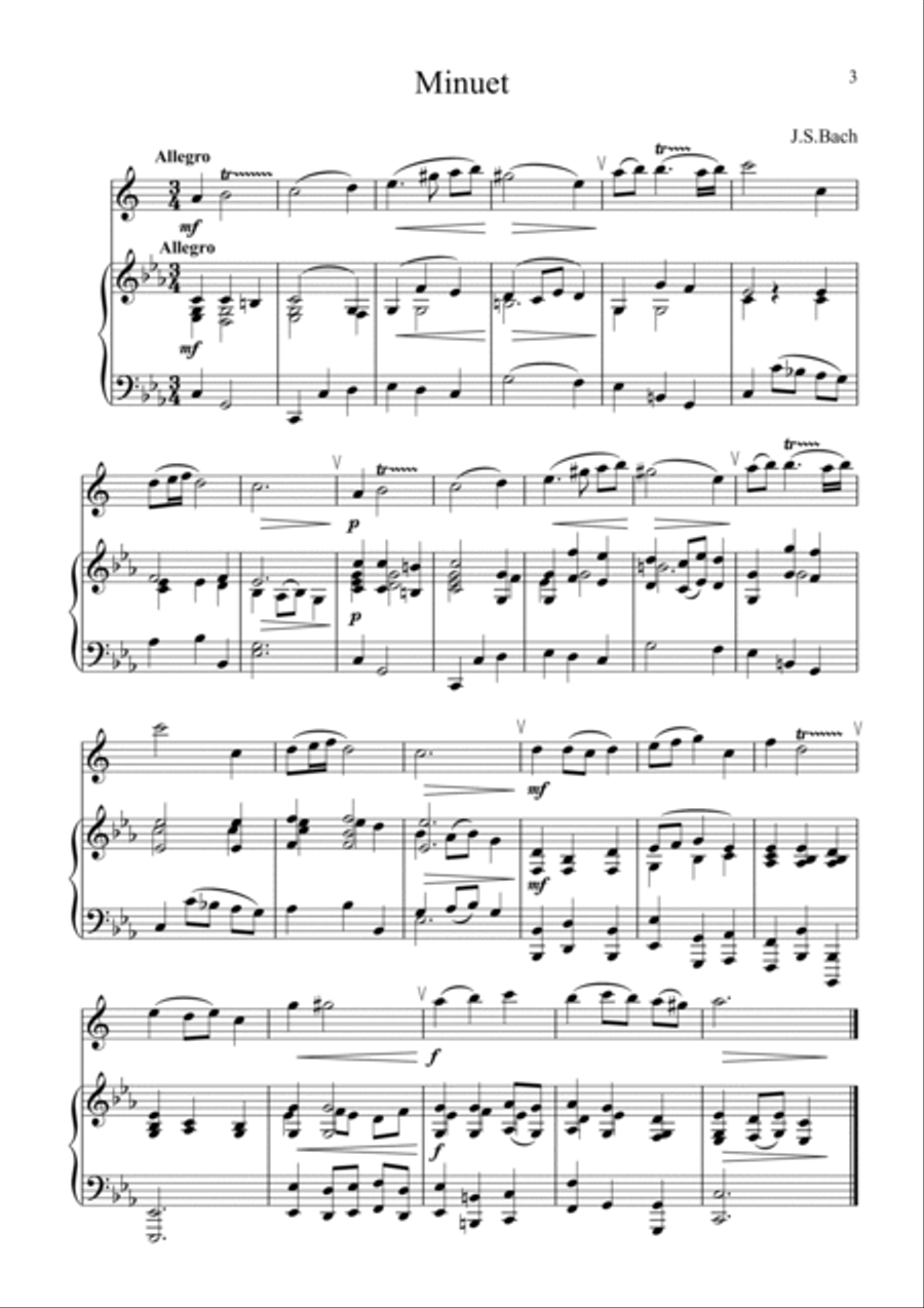 J.S.Bach 7 works in arrangement for Alto Saxophone by A.Buriakov Alto Saxophone scores gallery preview page 4