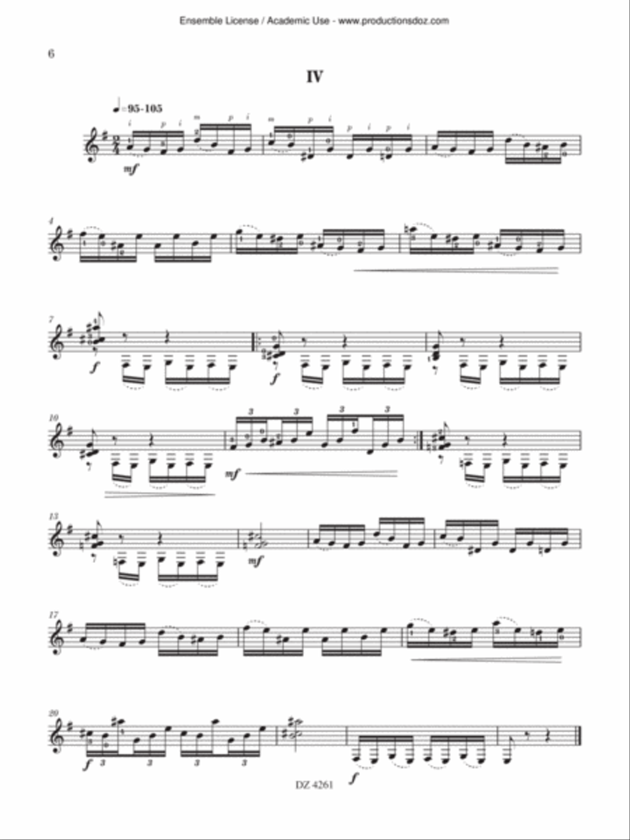 10 Sketches Classical Guitar scores gallery preview page 6