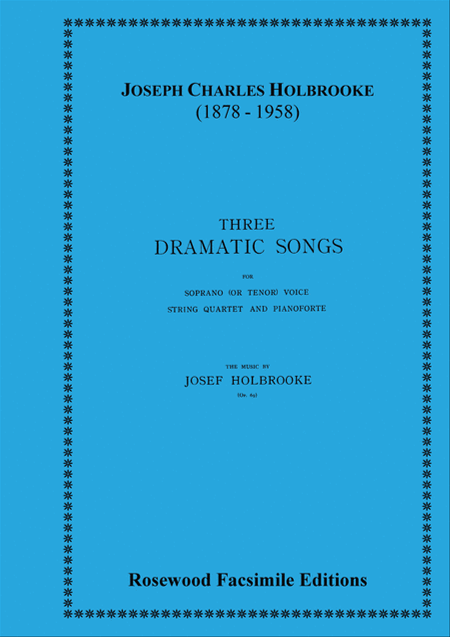 Three Dramatic Songs Tenor Voice scores gallery preview page 1