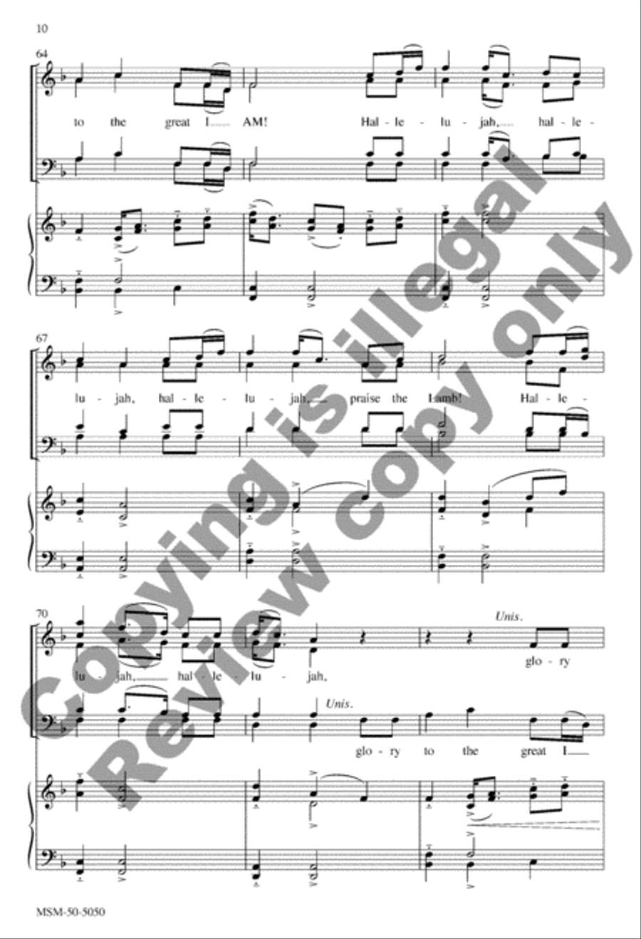 Hark, I Hear the Harps Eternal 4-Part scores gallery preview page 9